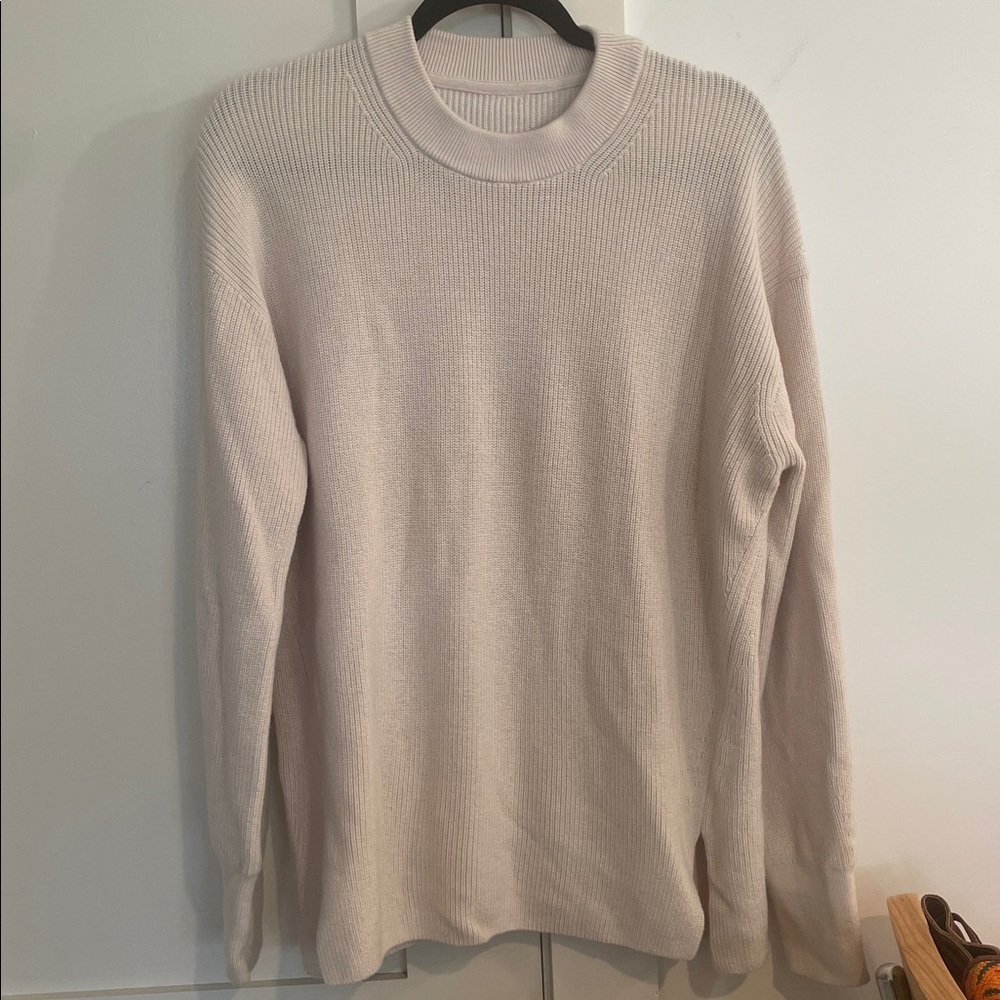 Lululemon Merino Wool Blend Ribbed Crewneck Sweater Size 8 - Picture 6 of 8